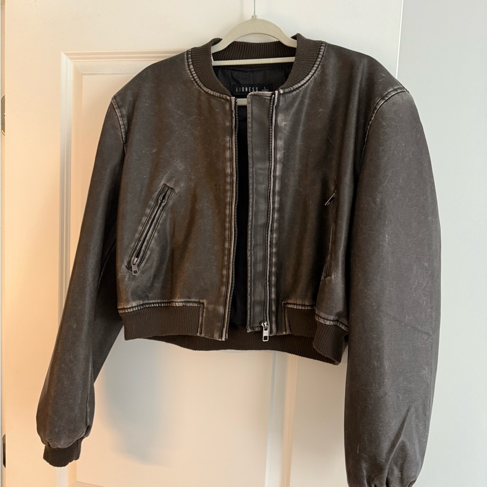 Lioness Brown Bomber Jacket